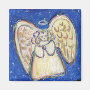 Íman White Light Guardian Angel Art Personals Magnets