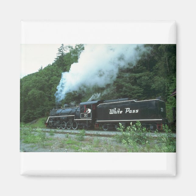 Íman White Pass e Yukon em White Pass, em Skagway, (Frente)