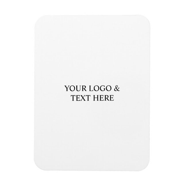 Íman White Personalized – Your Logo & Text Here (Vertical)