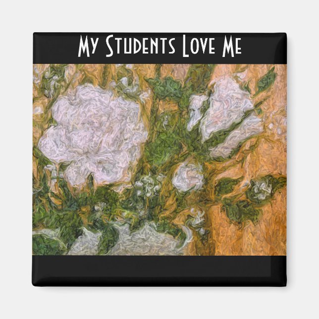 Íman White Rose Student Love (Frente)