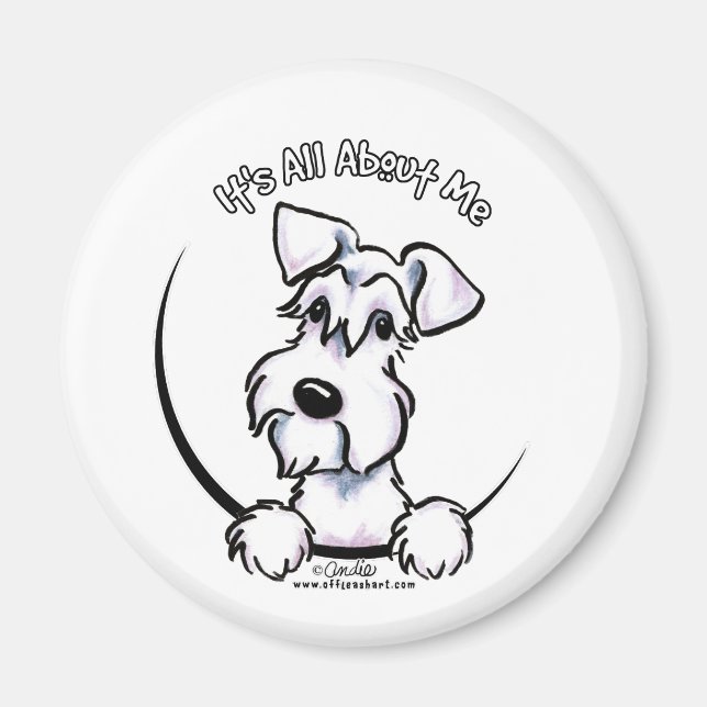 Íman White Schnauzer IAAM (Frente)