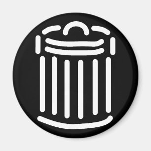 Íman White Trash Can Symbol