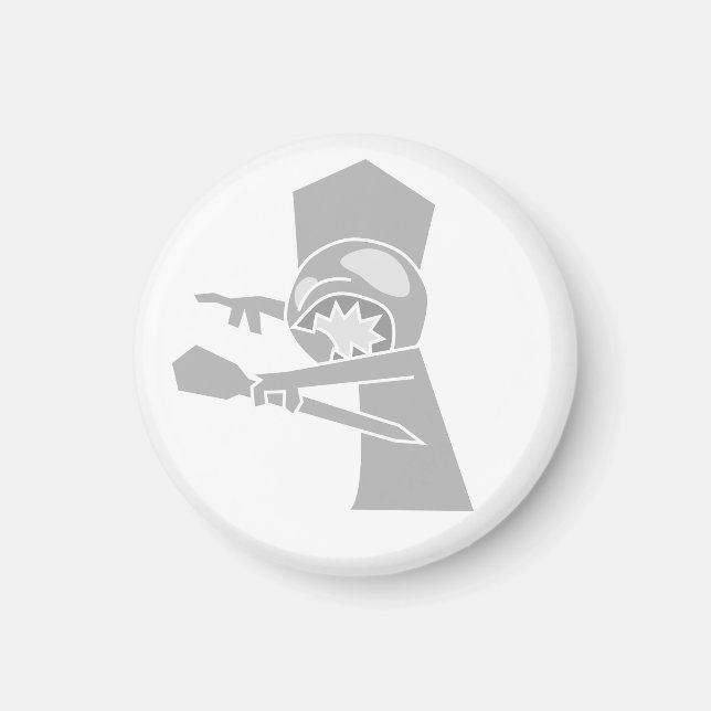 Íman White Zombie King Magnet (Frente)