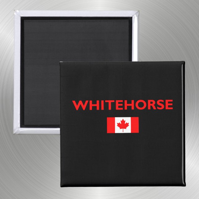 Íman Whitecavalo canadense Flag Dark Color (Criador carregado)