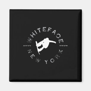 Íman Whiteface Mountain New York - Retro Snowboar