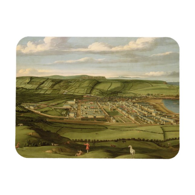 Íman Whitehaven, Cumbria, Mostrando Flatt Hall, c.1730- (Horizontal)