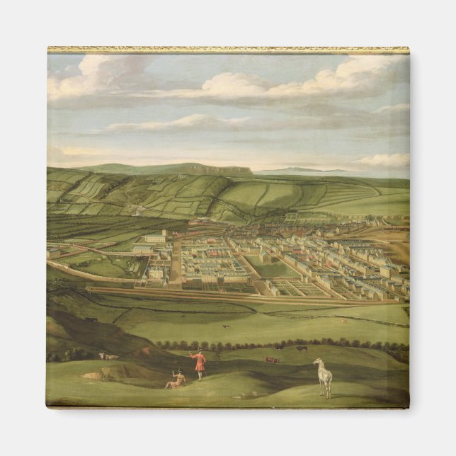 Íman Whitehaven, Cumbria, Mostrando Flatt Hall, c.1730- (Frente)