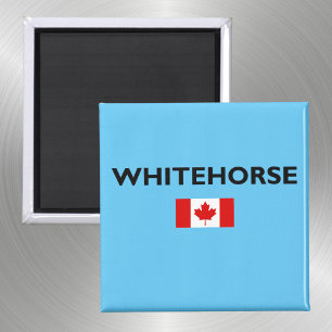 Íman Whitehorse Canada Flag Light-Color