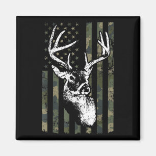 Íman Whitetail Buck Deer Hunting EUA Camouflage Améric