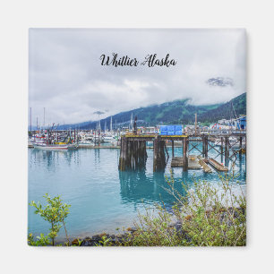 Íman Whittier Alaska Harbor Square Magnet