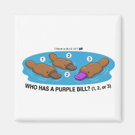 Íman Who Has A Purple Bill? Cute Platypus Australia Gam