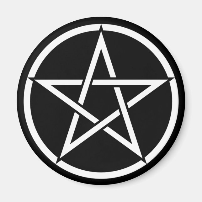 Íman Wiccan & Magick Pentagram Pentacle - M1 (Frente)