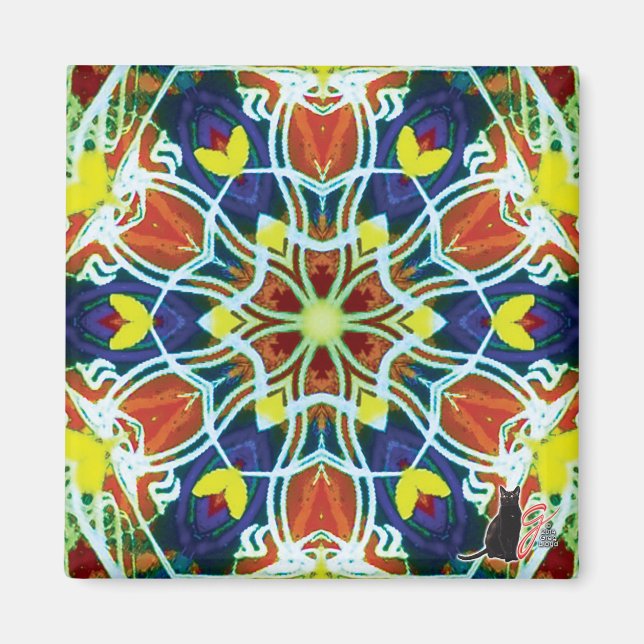 Íman Wicker Kaleidoscope Magnet (Frente)