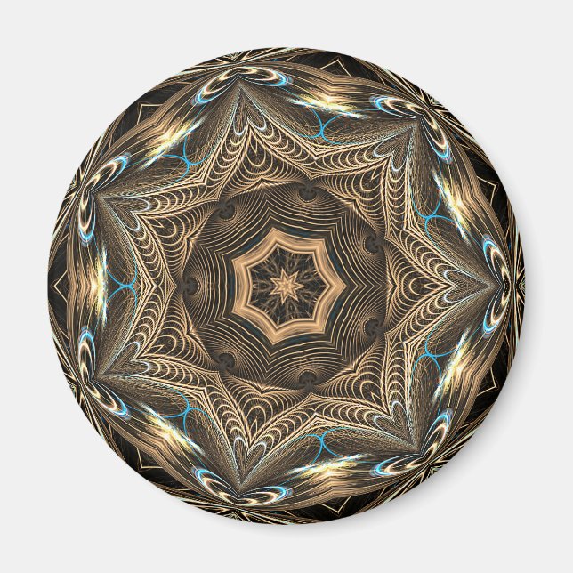 Íman Wicker Star Mandala ・ Magnet (Frente)
