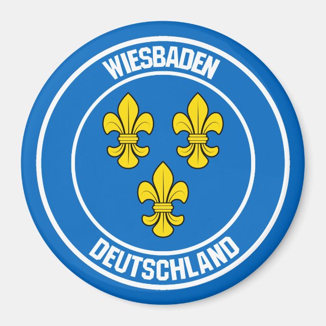 Íman Wiesbaden Round Emblem (Frente)
