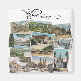 Íman Wiesbaden: Vintage Postcards Souvenir