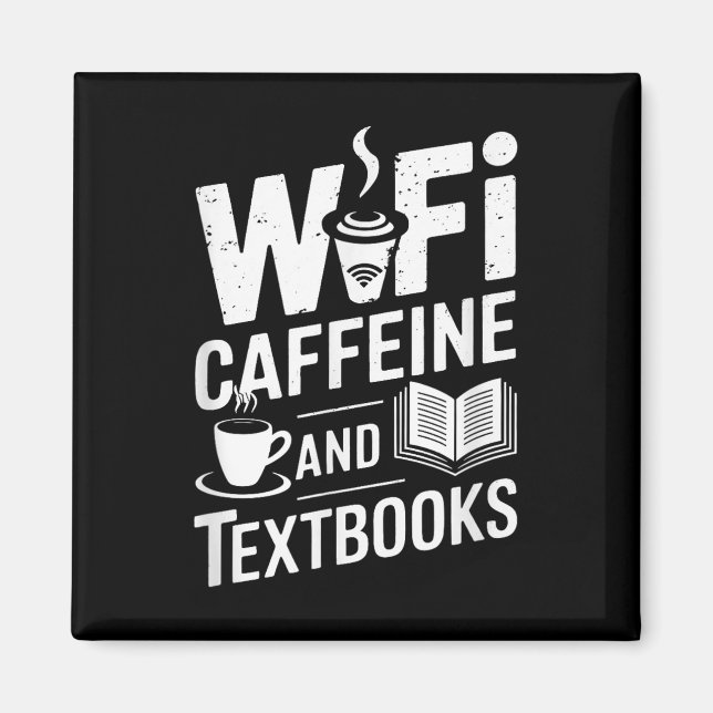 Íman Wifi Caffeine And Textbooks  (Frente)