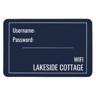 Íman Wifi de aluguel de férias de Marinho moderno minim