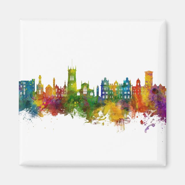 Íman Wigan England Skyline (Frente)