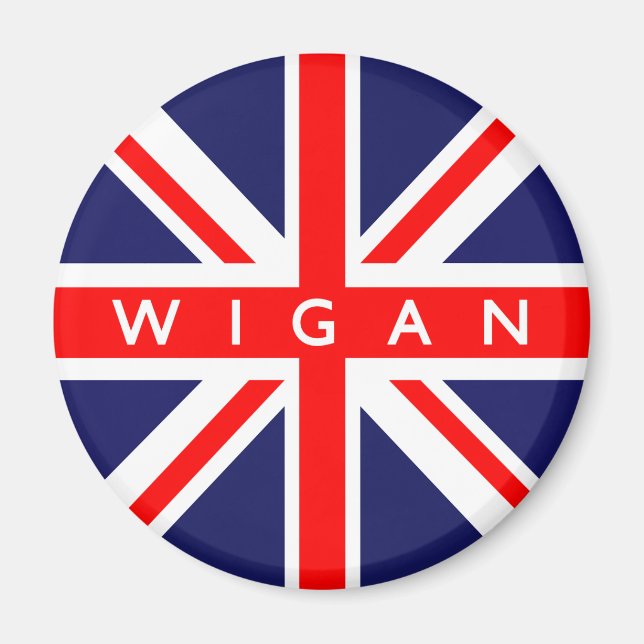 Íman Wigan UK Flag (Frente)