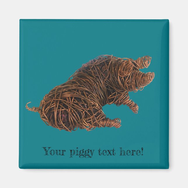 Íman Wilbur, um porco discernido. (Frente)