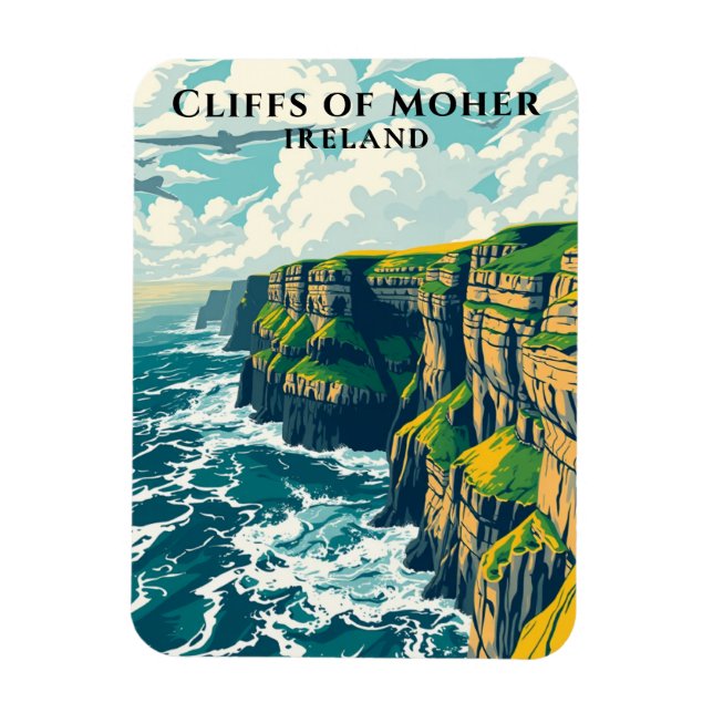 Íman Wild Atlantic Way Irlanda Cliff of Moher (Vertical)