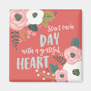 Íman Wildflower Daydreams - Tipografia Grateful Heart