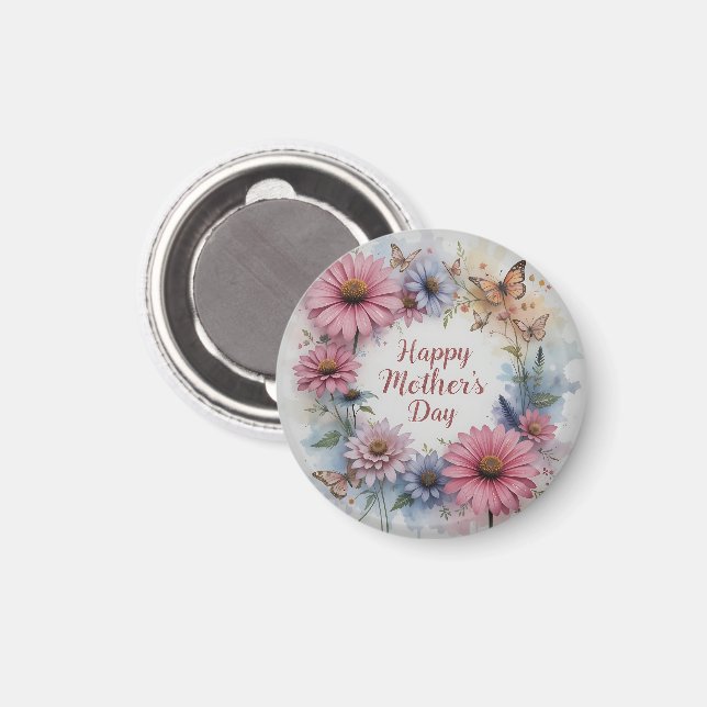 Íman WildFlowers Happy Mother's Day (Front/Back)