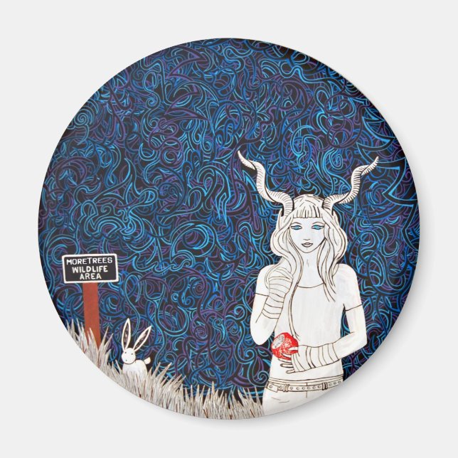 Íman Wildlife Magnet por Meghan Oona Clifford (Frente)