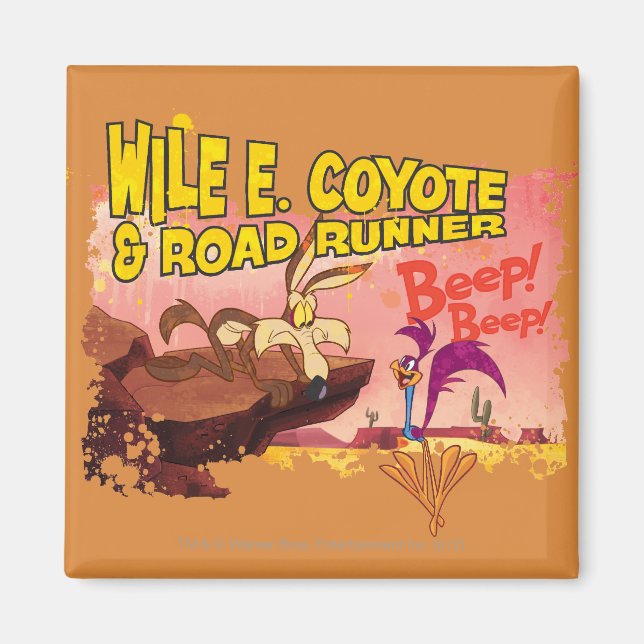 ÍMAN WILE E. BEEP BEEP COYOTE™ E ROAD RUNNER™!™ (Frente)