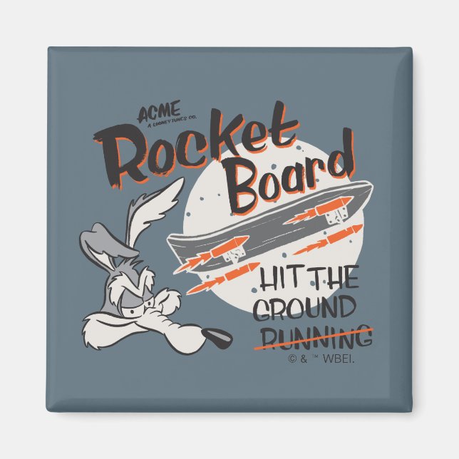 Íman WILE E. COYOTE™ ACME Rocket Board (Frente)