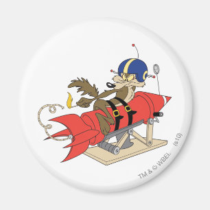 Íman Wile E. Coyote lançando o foguete vermelho