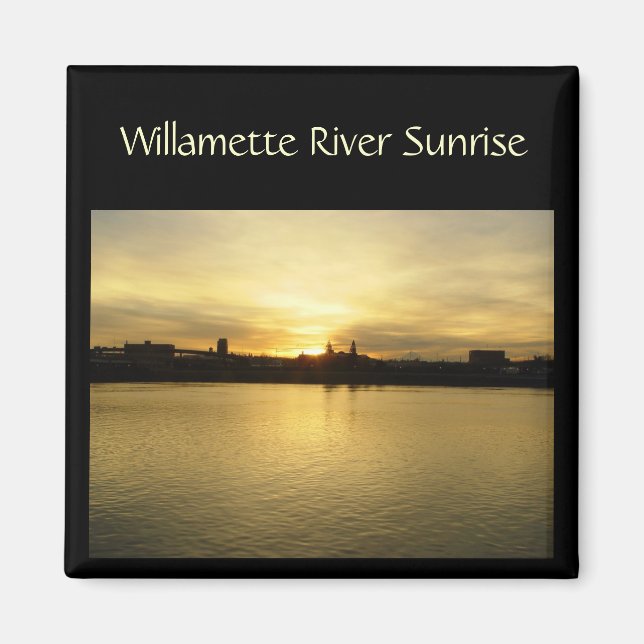 Íman Willametter River Sunrise (Frente)