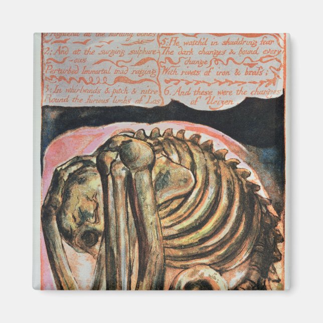 Íman William Blake | Criação de Urizen em material (Frente)