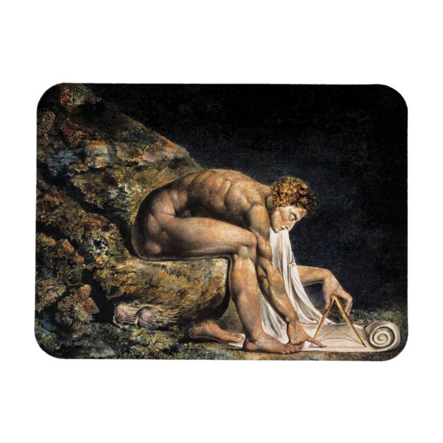 Íman William Blake Isaac Newton Magnet (Horizontal)