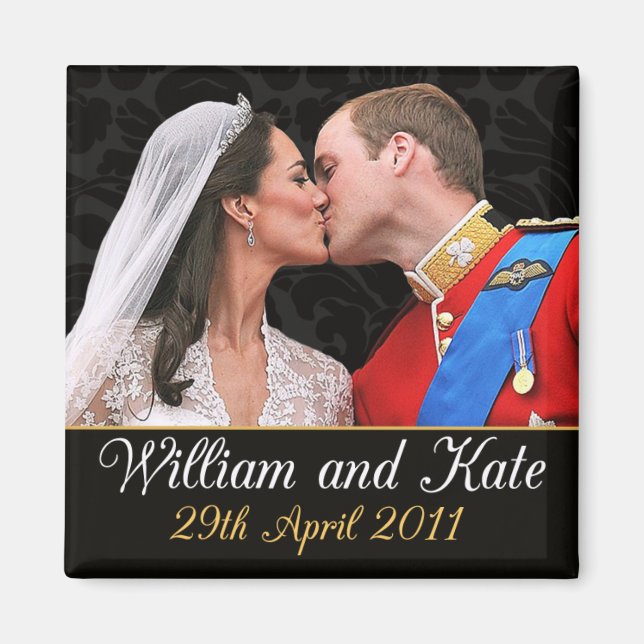 Íman William e Kate, o Kiss Real Casamento (Frente)