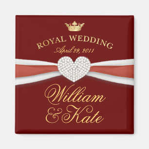 Íman William & Kate - presente comemorativo do