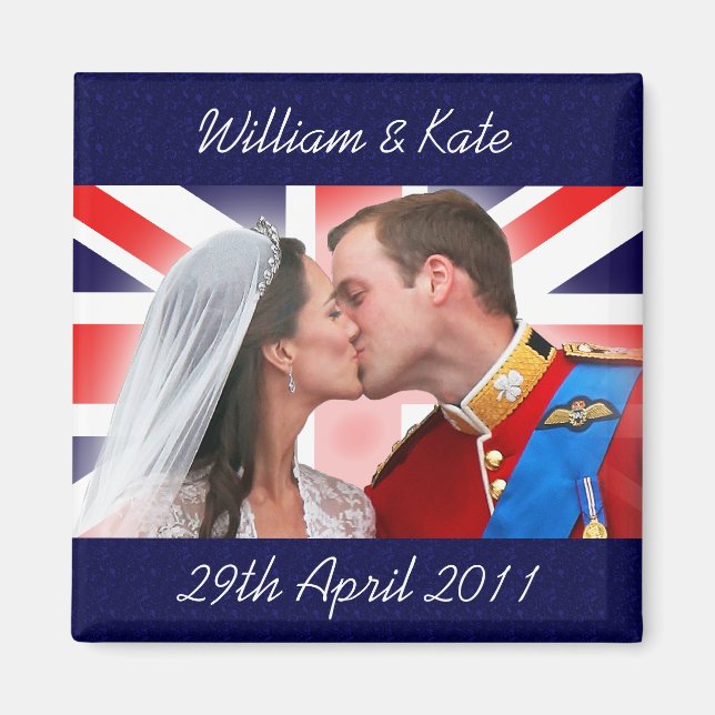 Íman William & Kate Royal Wedding Kiss Magnet (Frente)