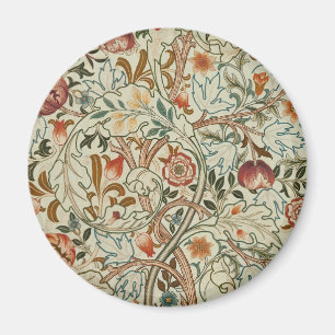 Íman William Morris Acanthus Embroidery Floral Padrão