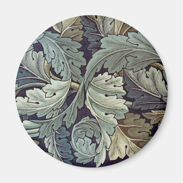 Íman William Morris Acanthus Wallpaper Folhas (Frente)