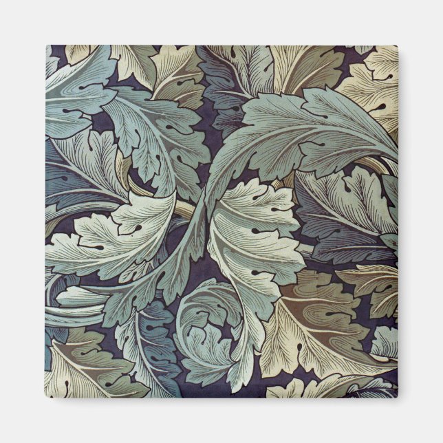 Íman William Morris Acanthus Wallpaper Folhas (Frente)