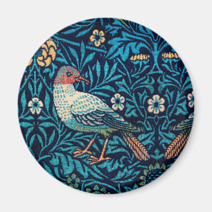 Íman William Morris Birds Art Nouveau Padrão Floral