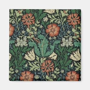 Íman William Morris Compton Floral Art Nouveau Padrão