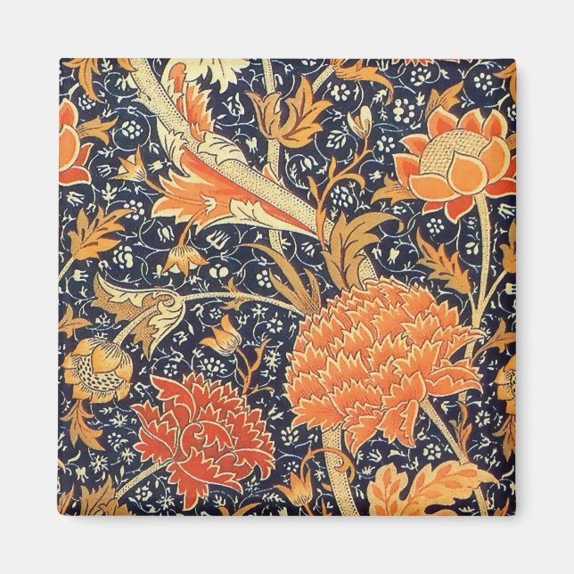 Íman William Morris Cray Floral Art Nouveau Pattern (Frente)