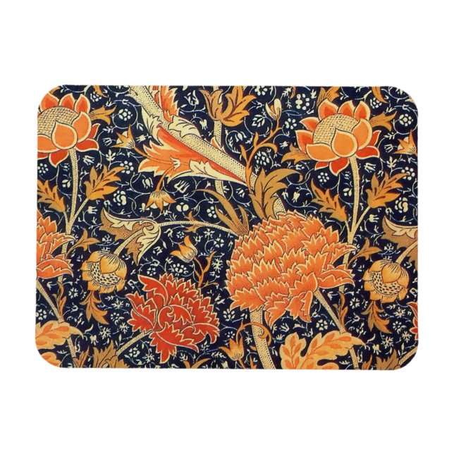 Íman William Morris Cray Floral Art Nouveau Pattern (Horizontal)