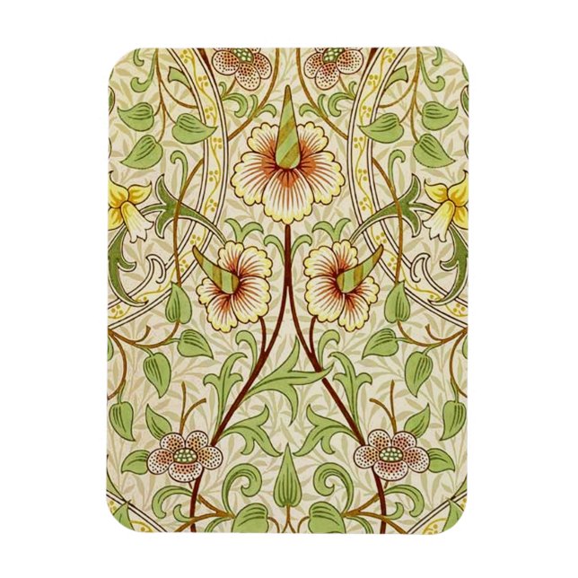 Íman William Morris Daffodil Classic Flower Wallpaper (Vertical)