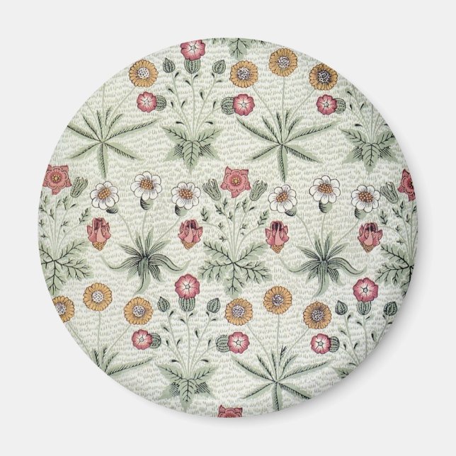 Íman William Morris Daisy Floral Wallpaper Padrão (Frente)