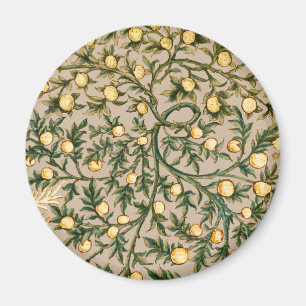 Íman William Morris Floral Frutas Jardim Flor Clássico
