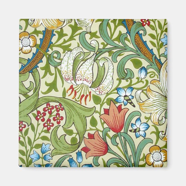 Íman William Morris Garden Lily Wallpaper (Frente)