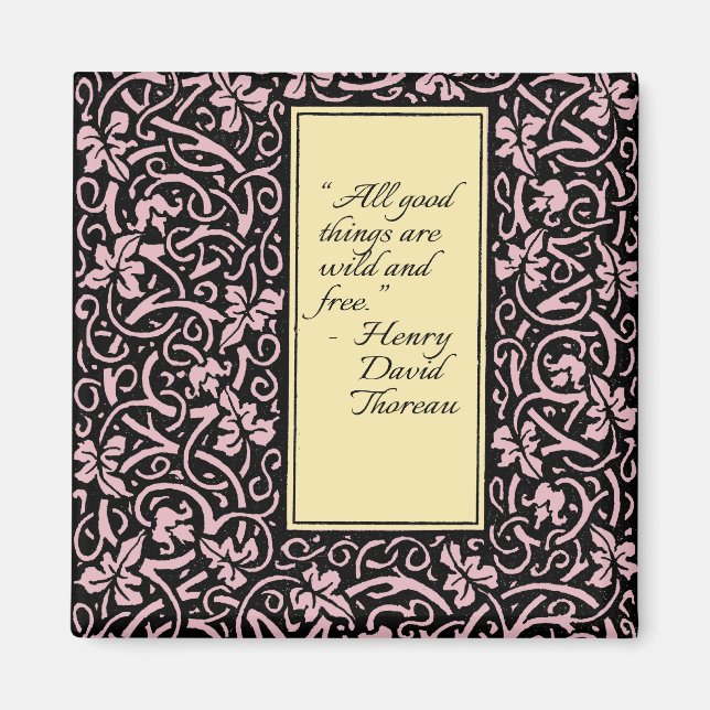 Íman William Morris Grapevine Vine Leaf Patterno (Frente)